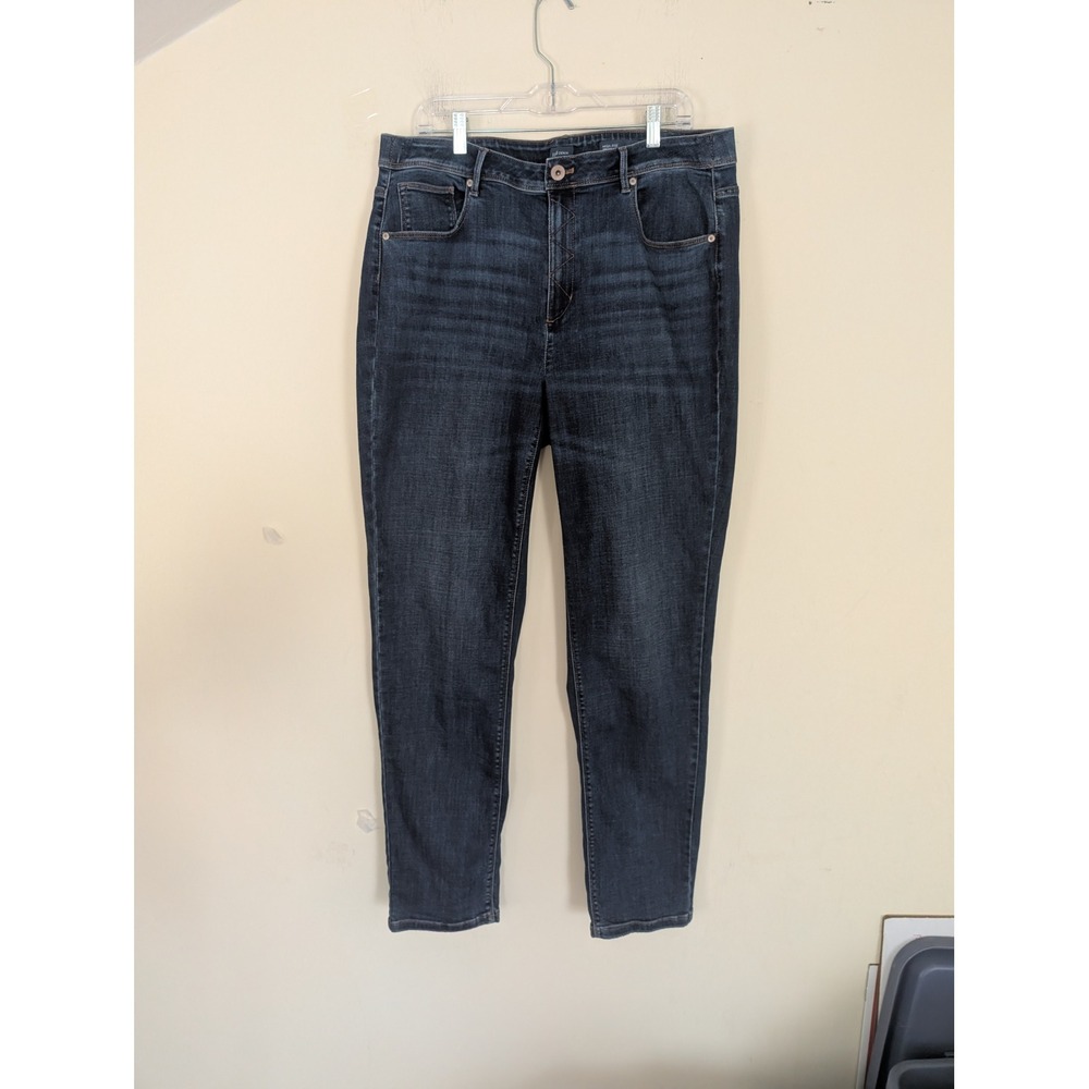 J. Jill Denim High-Rise Straight Leg Jeans Dark Wash Blue Womens Size 18T